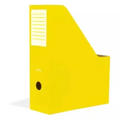 Nebulo: porta documenti pieghevole in cartone, 80 mm, giallo