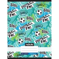 Nebulo: quaderno a quadretti pinzato formato A/4 87-32 con scritta "Football time"