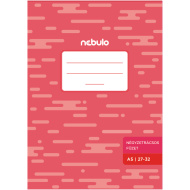 Nebulo: quaderno a quadretti rilegato a punti metallici 27–32 A5