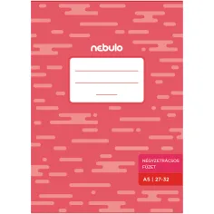 Nebulo: quaderno a quadretti rilegato a punti metallici 27–32 A5