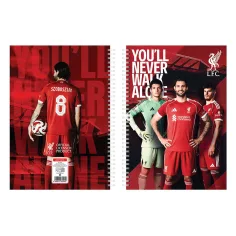 Nebulo: quaderno a spirale Liverpool, quadrettato, 70 fogli, formato A4, 1 pz