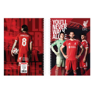 Nebulo: quaderno a spirale Liverpool, rigato, 70 fogli, formato A4, 1 pezzo