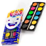 Nebulo: set di acquerelli da 12 colori con dischi da 23 mm