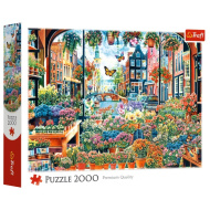 Negozio di fiori ad Amsterdam – Qualità premium, puzzle da 2000 pezzi – Trefl