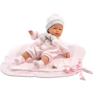 Neonata femmina con coperta e ciuccio 38 cm