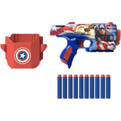 Nerf: Marvel Capitan America lanciatore di spugne - Hasbro immagine 2