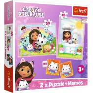 Netflix: Casa delle bambole di Gabi 2 in 1 puzzle + gioco di memoria
