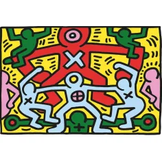 Novo Art: Keith Haring - Dipinto senza titolo puzzle da 1000 pezzi - Clementoni immagine 2