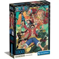 One Piece anime puzzle compatto da 1000 pezzi 50x70cm - Clementoni