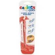 Oops penna a sfera cancellabile rossa 0,7mm - Carioca