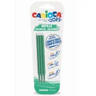 Oops ricarica penna cancellabile verde 0,7mm set da 3 pezzi - Carioca