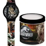 Orologio analogico Jurassic World in scatola di metallo