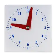 Orologio scolastico in plastica 10x10cm
