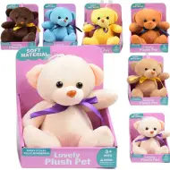 Orsacchiotto di peluche morbido e soffice con ventosa disponibile in diversi colori 16cm 1 pezzo