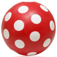 Palla a pois opaca da 11 cm