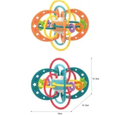 Palla colorata per bambini con massaggiagengive in due varianti immagine 2