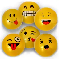 Palla di gomma con motivo emoji in diverse varianti 23 cm