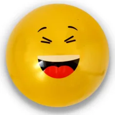 Palla di gomma con motivo emoji in diverse varianti 23 cm immagine 4