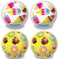 Palla di gomma con motivo gelato o ciambella 14cm - Mondo Toys