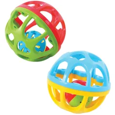 Palla sonaglio per bebè in due colori diversi immagine 2
