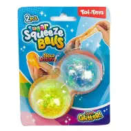 Palline antistress con glitter 2 pezzi "Zucchero Magico"