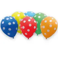 Palloncini colorati a pois – set da 6 pezzi