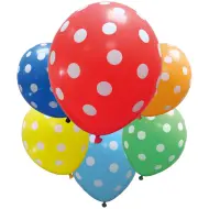 Palloncini gonfiabili a pois – set da 6 pezzi