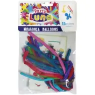 Palloncini modellabili colorati confezione da 15 pezzi