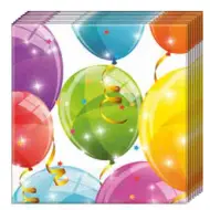 Palloncini scintillanti tovaglioli di carta a 2 strati 20 pezzi