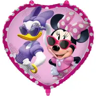 Palloncino in foil a forma di cuore di Minnie Mouse 46 cm