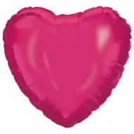 Palloncino in lamina a forma di cuore - fucsia 46 cm