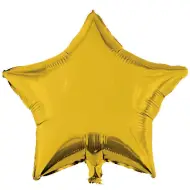 Palloncino in lamina a forma di stella - oro 46cm