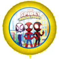 Palloncino in mylar a forma circolare di Spidey 46 cm