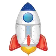 Palloncino in mylar a forma di razzo spaziale 77 cm.