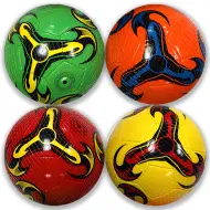Pallone da calcio in pelle sintetica con motivi in diversi colori, 23 cm