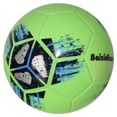 Pallone da calcio in pelle sintetica con motivo a croce colorato 23 cm immagine 8