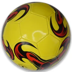 Pallone da calcio in similpelle colorata con motivi, disponibile in diverse varianti, 22 cm immagine 5
