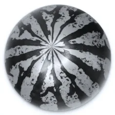 Pallone di gomma con motivo di anguria in diverse varianti 23 cm immagine 2