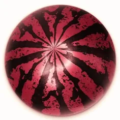 Pallone di gomma con motivo di anguria in diverse varianti 23 cm immagine 3