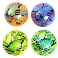 Pallone di gomma con motivo di dinosauro da 23 cm in diverse varianti di colore.