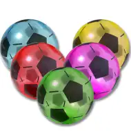 Pallone di gomma con motivo di pallone da calcio colorato in diversi colori 23 cm