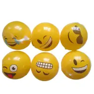 Pallone di gomma con motivo emoji da 23 cm in diverse varianti