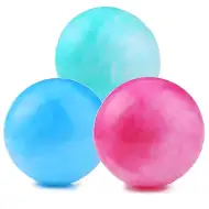 Pallone di gomma con motivo marmorizzato in diverse varianti 23 cm