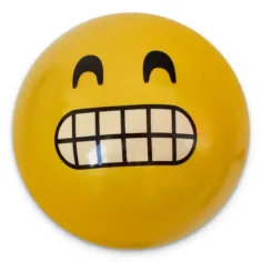 Pallone di gomma con motivo smiley in diverse varianti 23 cm immagine 3