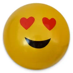 Pallone di gomma con motivo smiley in diverse varianti 23 cm immagine 4