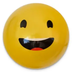 Pallone di gomma con motivo smiley in diverse varianti 23 cm immagine 6