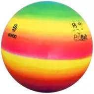 Pallone in gomma BioBall con motivo arcobaleno 23 cm