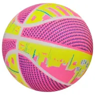 Pallone in gomma con motivo di basket neon da 22 cm in diverse varianti