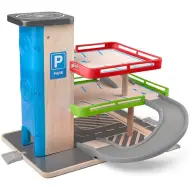 Parcheggio in legno con ascensore