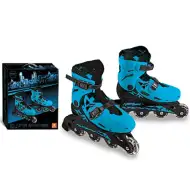 Pattini a rotelle blu-nero taglia 33-36 - Mondo Toys